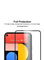 Google Pixel 5A Full Coverage Protective HD Bubble Free Tempered Glass Screen Protector, Clear