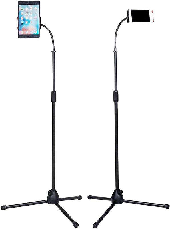 The Mohrim Apple iPad 10-Inch Selfie Stick With Flexible Gooseneck, Black