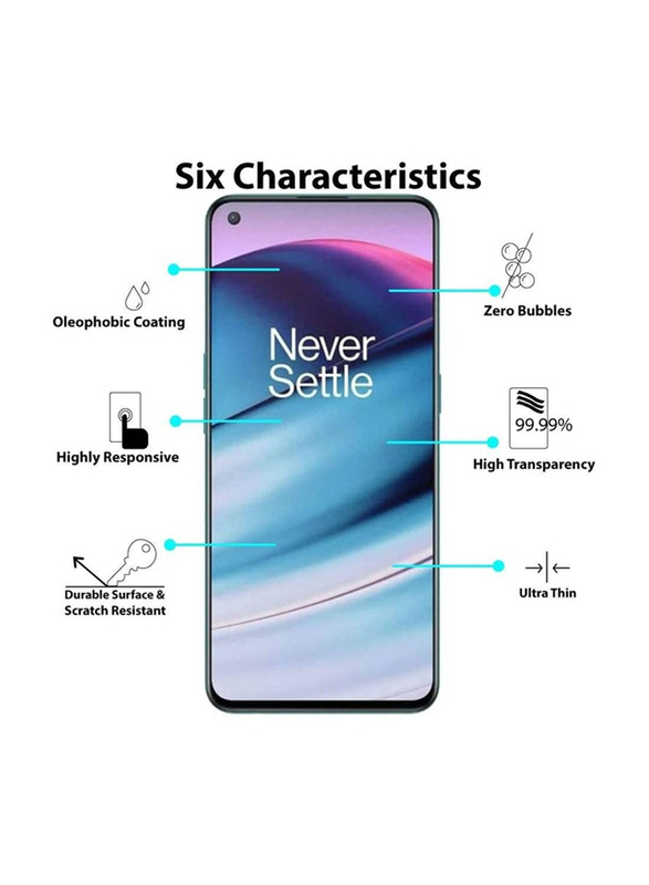 OnePlus N20 5G Tempered Glass Screen Protector, Clear