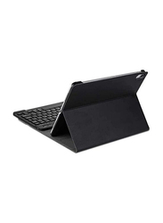 Bluetooth English Keyboard with Case Cover for Apple iPad 8th Generation, Deep Black