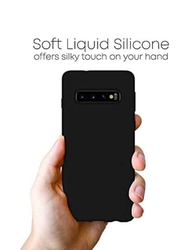 Samsung Galaxy S10 Plus Silicone Mobile Phone Case Cover, Black