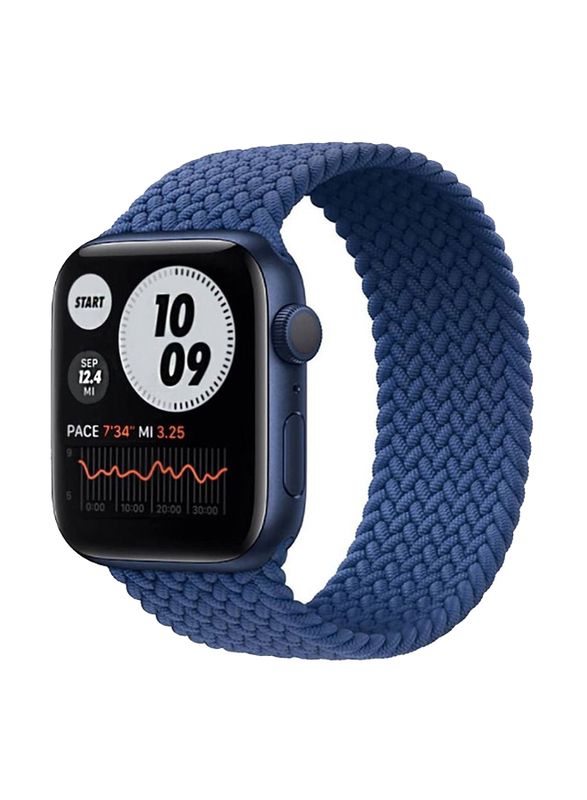 Replacement Solo Loop Band Strap for Apple Watch 44mm, Small, Blue