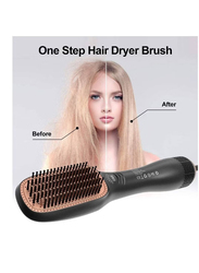 2 in 1 Professional Hair Dryer Brush, Black