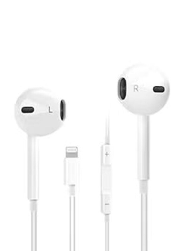 

Generic Wired Lightning In-Ear Earphone with Mic, White