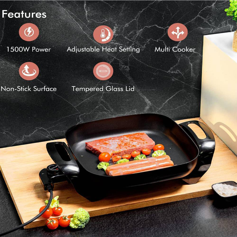 Nova Electric Cooking Pan, Black