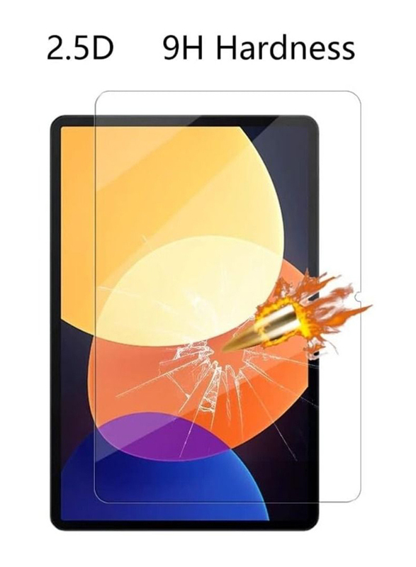 Xiaomi Pad 5 Pro 12.4-inch 2022 9H Hardness Scratch Resistant Tempered Glass Tablet Screen Protector, Clear