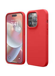 Apple iPhone 14 Pro Protective Silicone Shockproof Slim Thin Phone Mobile Phone Case Cover, Red