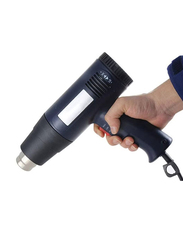 Professional Variable Temperature Control Heat Gun With Accessories, Black