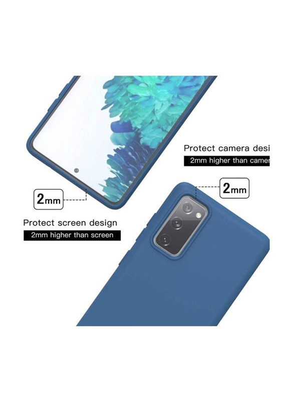 Samsung Galaxy S20 FE Protective Soft Silicone Mobile Phone Case Cover, Blue