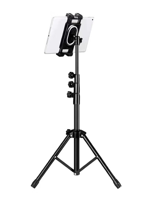 Universal 6 to 13-inch Telescopic Tripod Tablet Stand, Black