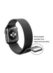 Replacement Mesh Loop Band Strap for Apple Watch 44mm, Black