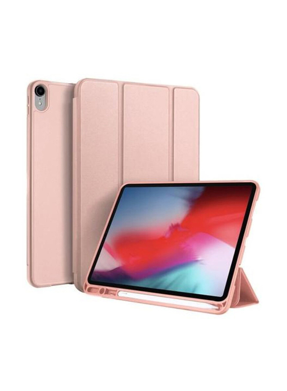 Dux Ducis Apple iPad Pro 10.5-inch/iPad Air 3rd Gen 10.5-inch 2019 PU Leather Tablet Flip Case Cover with Pen Slot, Rose Gold