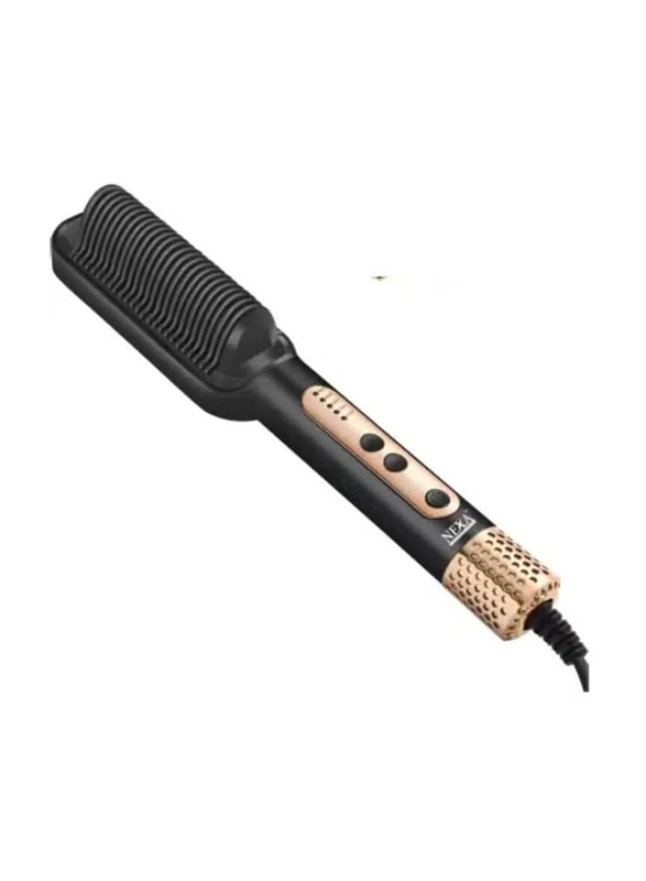 Sokany Professional Hair Straightening Comb Brush Glam Look for Women, Black