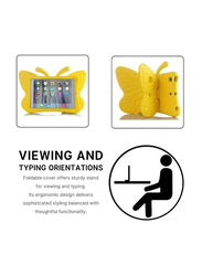 Apple iPad Air 9.7 Inch Kids EVA Butterfly Stand Light Weight Tablet Case Cover, Yellow