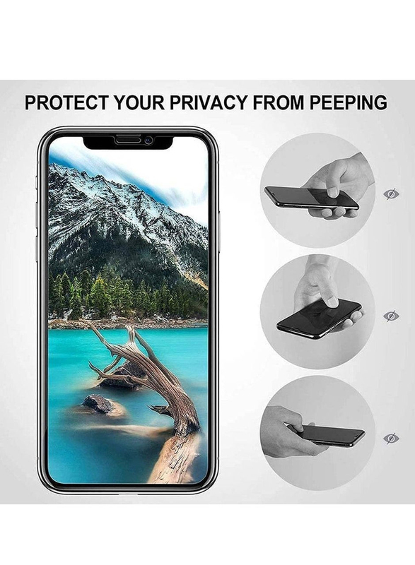 Apple iPhone 11 Pro Privacy Anti-Spy Tempered Glass Screen Protector, Black