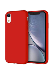 Apple iPhone XR Microfiber Lining Silicone Protective Mobile Phone Case Cover, Red