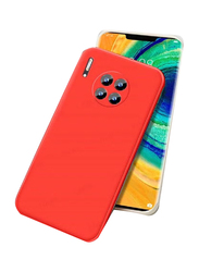 Huawei Nova 8i Soft Liquid Silicone Slim Gel Protective Mobile Phone Case Cover, Red