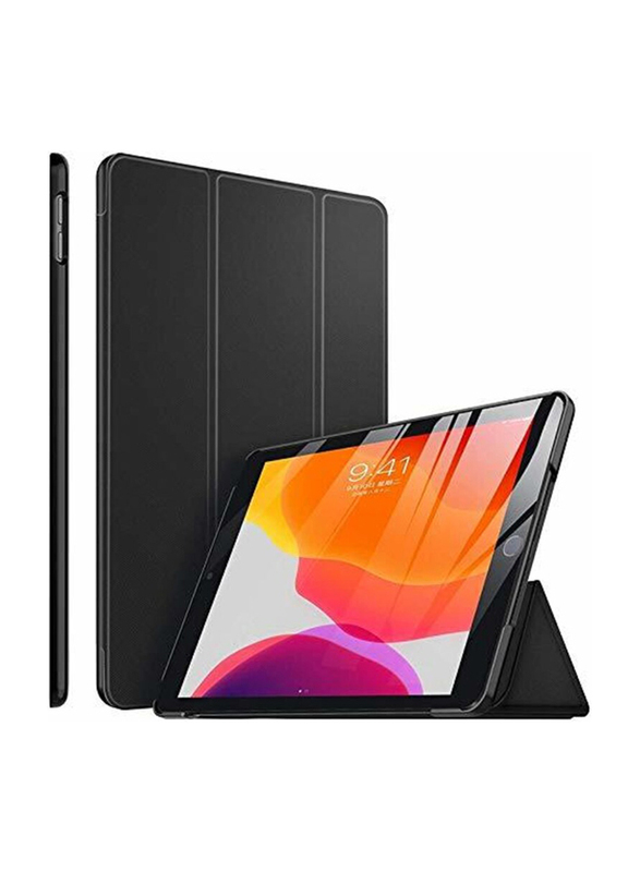 Apple iPad 10.2 / A2198 / Apple iPad 7th Gen Folio Tablet Flip Case Cover with Inbuild Stand, Black