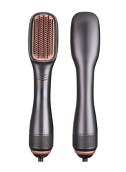 Arabest Styler Volumizer 3 in 1 Brush Salon Styler for Straightening Negative Ion Hair Dryer, Grey