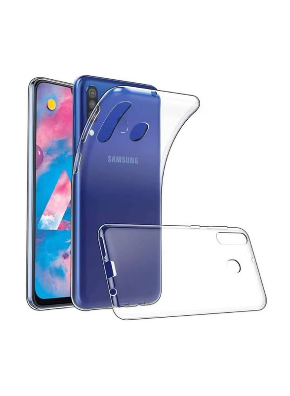 Samsung Galaxy M30 Crystal Clear Shockproof TPU Bumper Mobile Phone Case Cover, Transparent