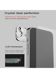 Apple iPhone 14 Pro Magsafe Mobile Phone Case Cover with Tempered Glass Screen Protector And Camera Lens Protector, Clear