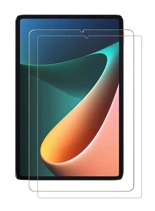 HYX Xiaomi Pad 5 Pro 5G/Xiaomi Mi Pad 5 9H Hardness Scratch Resistant Clear Tempered Glass Screen Protector, 2 Pieces, Clear