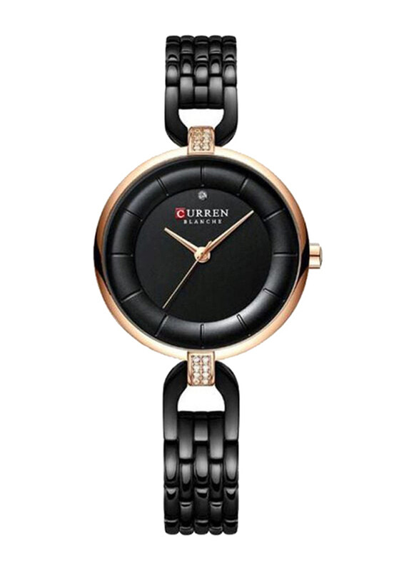 

Curren Analog Watch for Women with Stainless Steel Band, J4169RGB-KM, Black