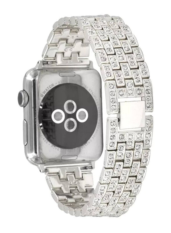 

Generic Stylish Replacement Band for Apple Watch 38mm/40mm/41mm, Silver