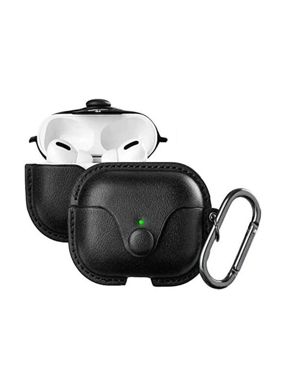 

Generic Protective Leather Case Cover for Apple AirPods Pro, Black