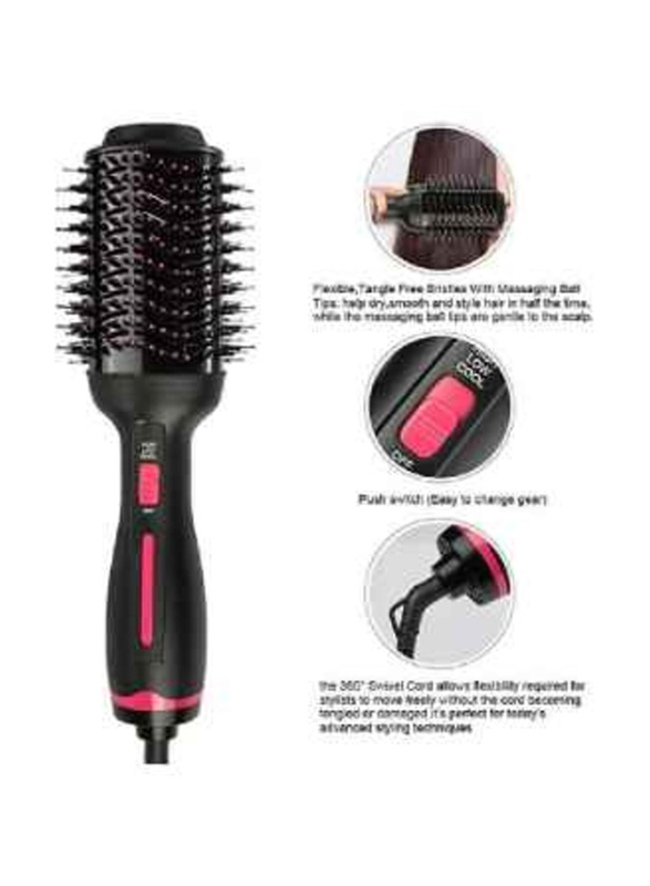 Ceramic Professional Blow Dryer Brush, Black