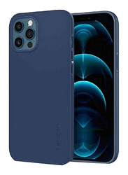 Apple iPhone 12 Pro Max Silicone Slim Soft Protective Mobile Phone Case Cover, Blue