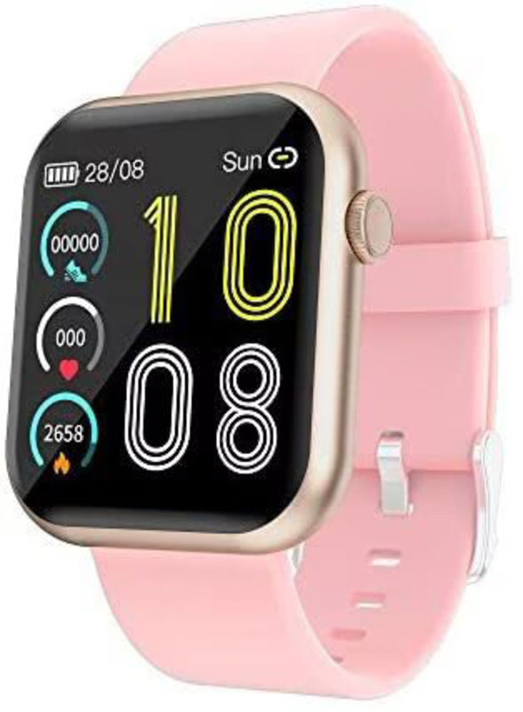 R3L Fitness Sport Smart Watch with Full Screen-Touch & Heart-Rate-Monitor, Pink