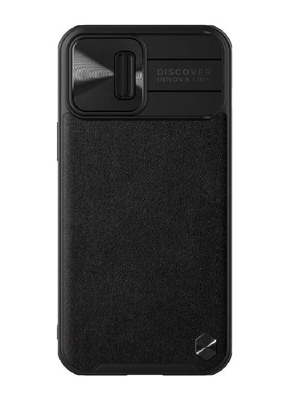 

Nillkin Apple iPhone 13 CamShield Protection Leather Mobile Phone Case Cover, Black