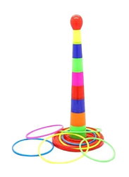 Colourful Plastic Toss Ring Game Set, Multicolour