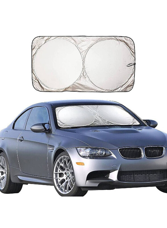 Windshield Foldable Sunshades, Silver