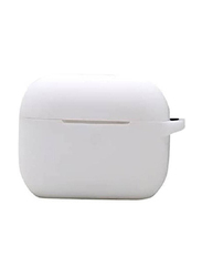 Protective Case Skin Cover with Keychain and Lock for Apple AirPods 3, White