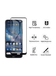 Nokia 8.3 5g 9H Hardness HD Tempered Glass Screen Protector, Clear/Black