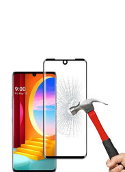 LG Velvet Easy to Install Full Coverage HD Anti-Scratch Anti-Fingerprint Tempered Glass Screen Protector, 2 Pieces, Clear