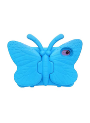 Apple iPad Mini 6th Generation Kids EVA Butterfly Stand Soft Tablet Case Cover, Blue