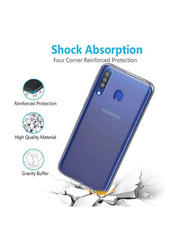 Samsung Galaxy M30 Crystal Clear Shockproof TPU Bumper Mobile Phone Case Cover, Transparent