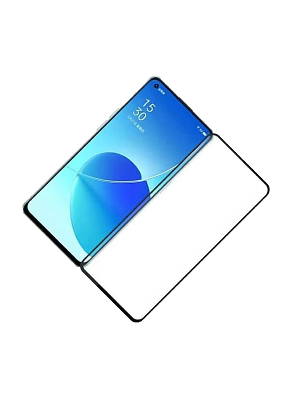 Oppo Reno 6 Full-Screen Tempered Glass Screen Protector, Clear