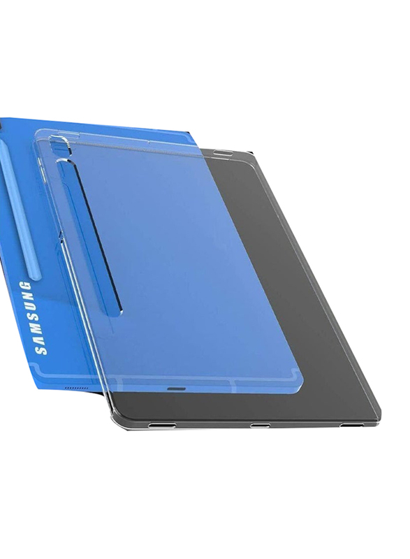 Samsung Galaxy Tab S7+ (SM-T730/T735) 12.4" Ultra Clear Soft Flexible Transparent Bumper Back Mobile Phone Case Cover, Clear