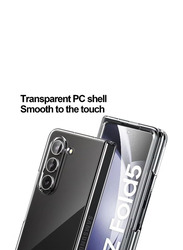 Case Me Samsung Galaxy Z Fold 5 5G Transparent Hard Thin PC Lightweight Protective Mobile Phone Case Cover, Clear