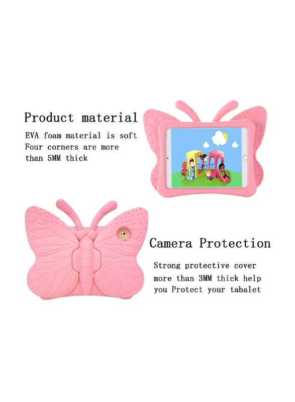 Apple iPad Air 9.7-inch Kids EVA Butterfly Stand Light Weight Tablet Case Cover, Pink