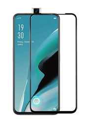 Oppo Reno 2F Tempered Glass Screen Protector, Clear/Black