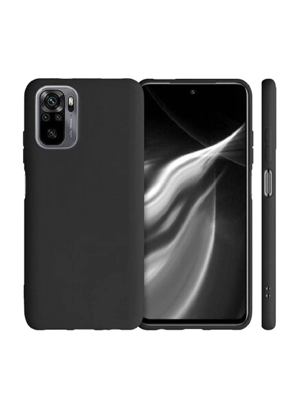 Xiaomi Redmi Note 10 Pro 4G Microfiber Protection Anti-Scratch Slim Fit Flexible Mobile Phone Case Cover, Black