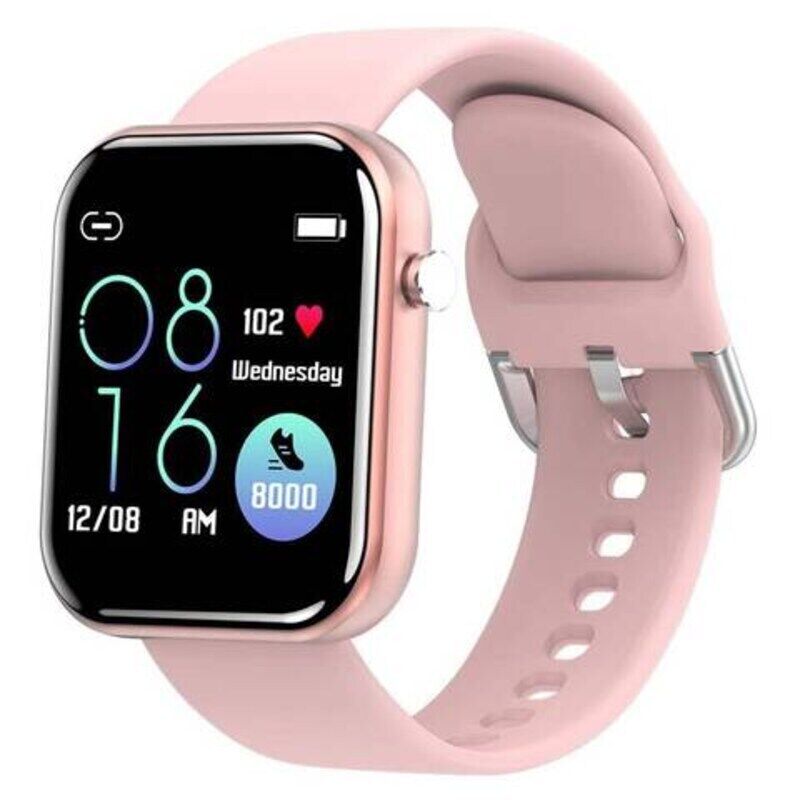 

Generic Full Touch Screen Bluetooth and Heart Tracker Smartwatch, Pink