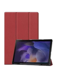 Samsung Galaxy Tab A8 10.5 Inch 2022 Protective Tablet Case Cover with Pen Slot, Red