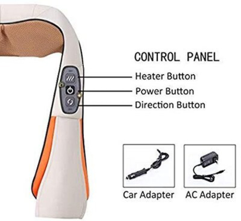 Shopdeals Back Neck & Shoulder Massager, One Size, Beige