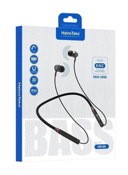 Haino Teko Wireless In-Ear Germany ENC HN-99 Waterproof Neckband Bluetooth Earphone, Black